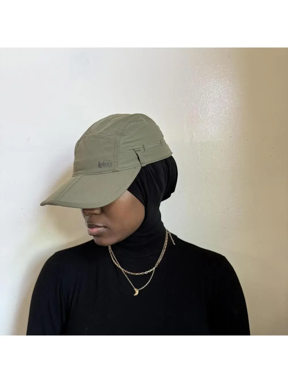 REI Co-Op Olive Green 5-Panel Tech Hat - Gorpcore One‎ size